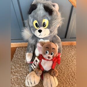 Vintage Tom & Jerry Plush Set w/ Tags MGM 1935 Cartoon Cat Mouse P4037 P4043